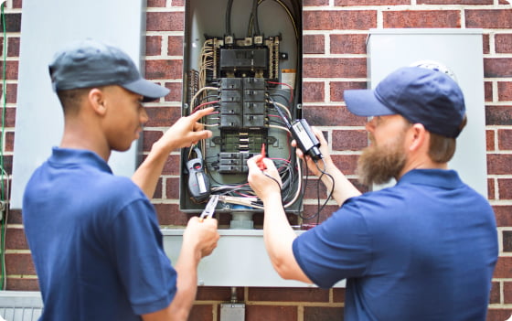 Electrician Working