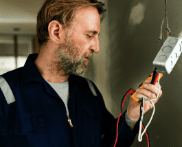 technician testing switches