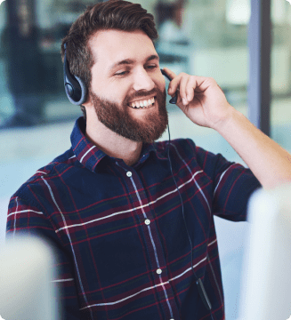 Male receptionist