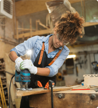 Woman working